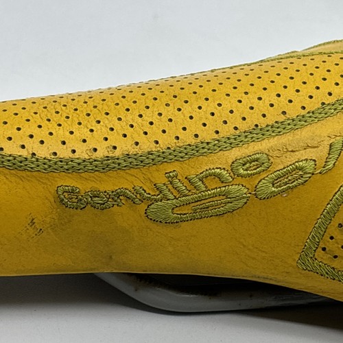 Sella bici vintage Selle Italia TRi Matic 2 pelle gialla vera gel - Foto 11 di 24