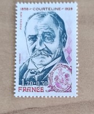 timbre surtaxé 1,20F+0,30 France 1979 YT2030 Courteline écrivain