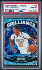 CODY WILLIAMS 2024 Panini Prizm Draft Rookie Brilliance MOJO /25 PSA 10 GEM *ab