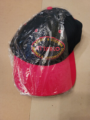 ATTARCO SNAPBACK HAT ''IMPORTED JAPANESE/EUROPEAN ENGINE/TRANSMISSION'' BK/RED NEW