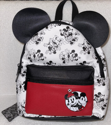 NEW Disney Mickey & Minnie Mouse Mini Backpack Purse Black  display picture 1