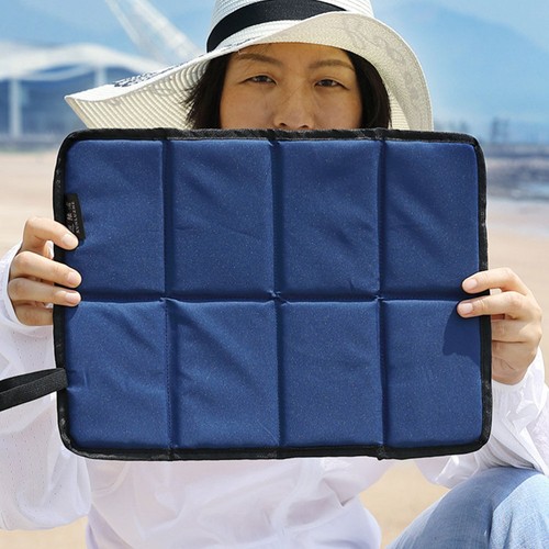 Lot De 2 Coussins Camping Pliables – Imperméable, Oxford + Coton Perlé, 34x44 Cm, Lavable, Avec Sac De Rangement