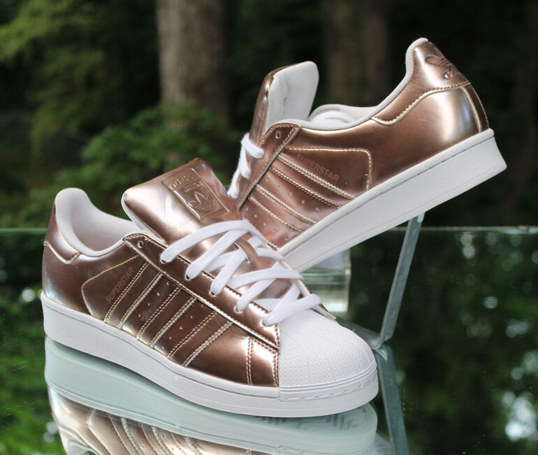 Adidas Superstar Women's Size 7.5 Bronze Copper White Custom