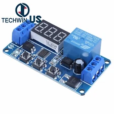 12V LED Home Automation Delay Timer Control Switch Relay Module Digital display