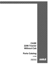 CASE IH 2290 TRACTOR WITHOUT CAB PARTS CATALOG