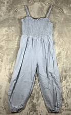 Stein Jumpsuit Romper Girls 10 Year Sleeveless Light Blue