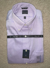 New NWT Mens light purple Chaps classic fit non-iron dress shirt: size 15 32/33