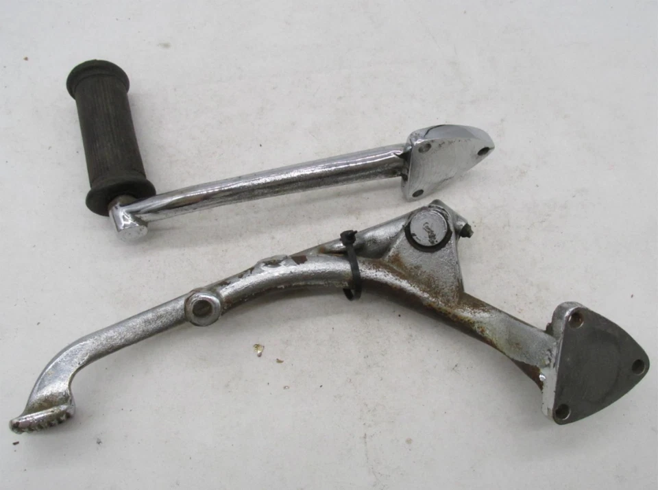 Palanca de control de pie lateral de freno cromado Triumph BSA Vintage Chopper con montaje Foto 3 de 4