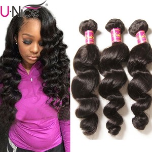 Unice Loose Wave Human Hair Extension 3 Bundles 100 Virgin