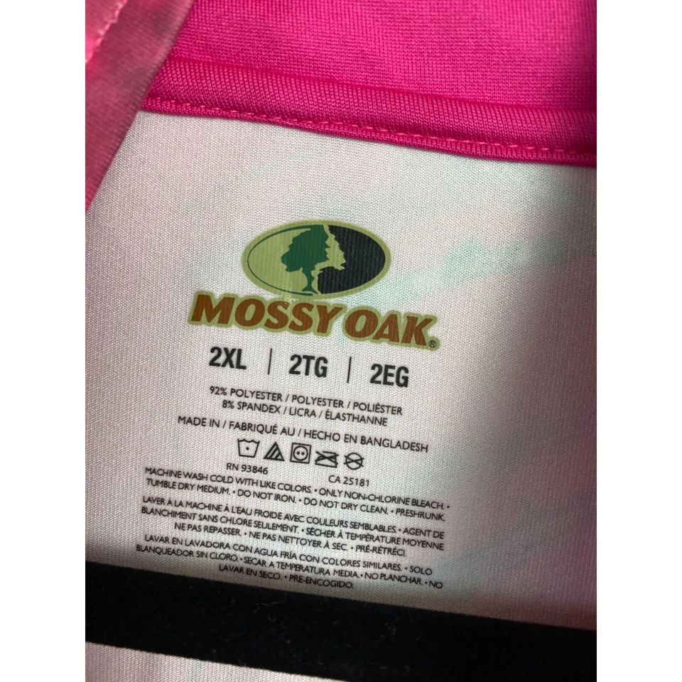 NUEVO Cuello Cadete Roble Mossy Mujer 1/4 Cremallera Manga Larga Talla 2XL Peso Ligero Camuflaje Foto 3 de 4