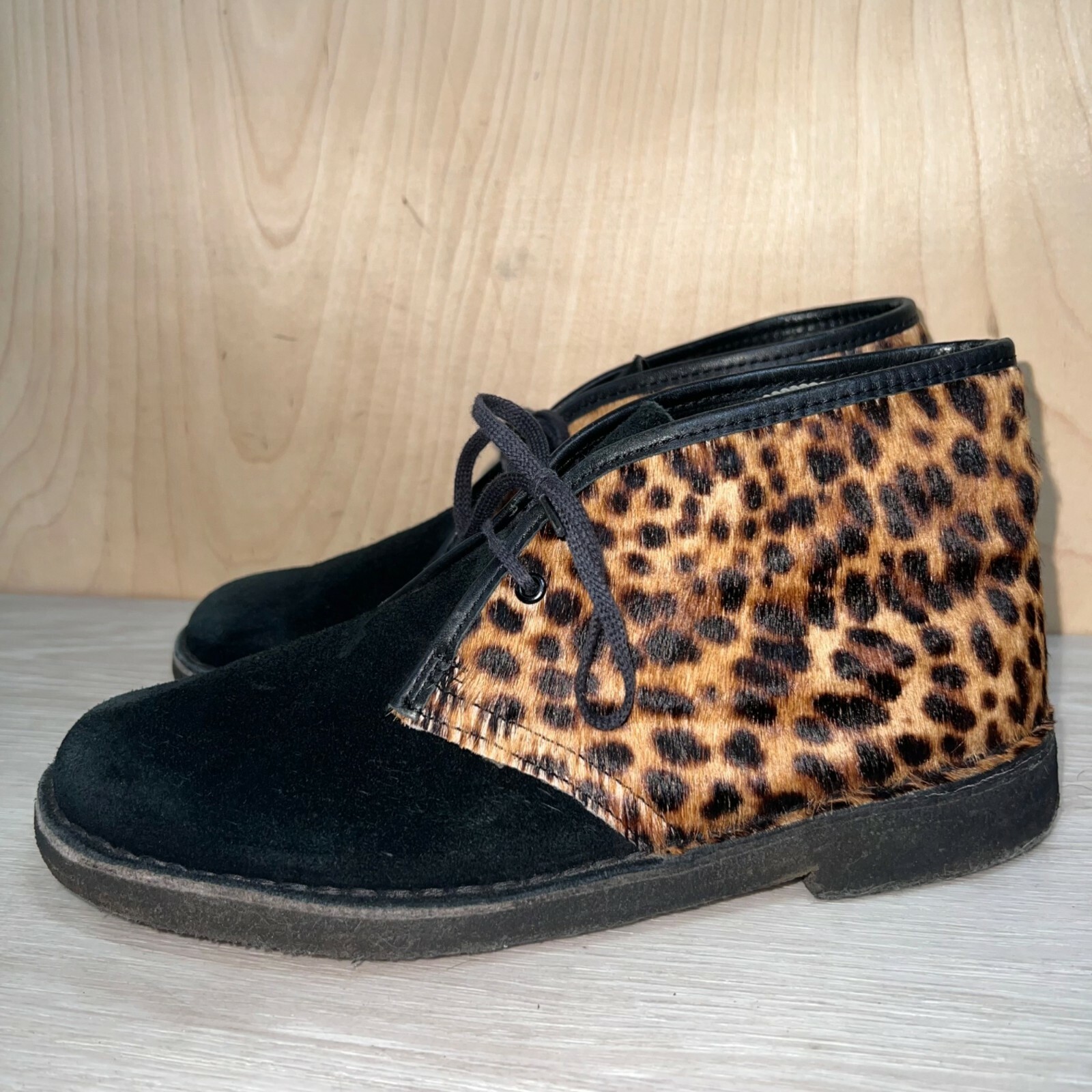 Clarks Originals Black Suede/Calf Hair 