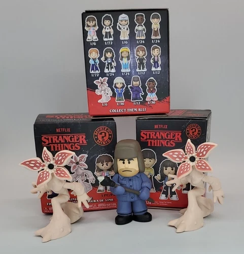 Funko Stranger Things Mystery Minis Season 4 one Hopper & two Demogorgon