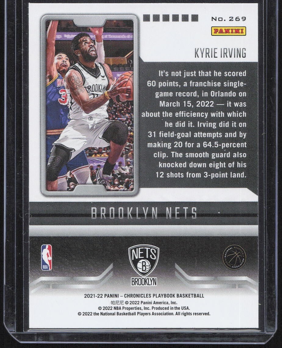 2021-22 Chronicles Playbook #269 Kyrie Irving - Brooklyn
