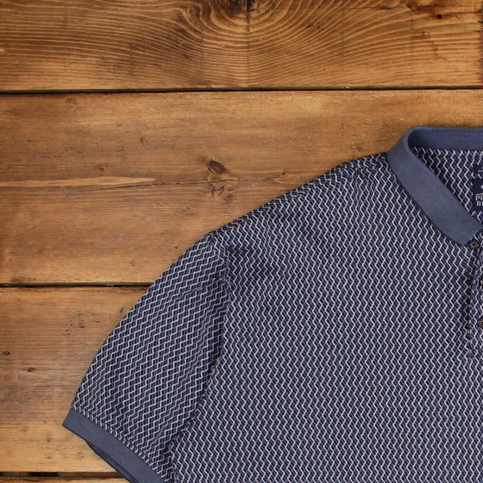 Vintage Polo Shirt T Shirt 2XL Pebble Beach Blue Tee - Изображение 4 из 4