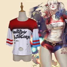 Camiseta Escuadrón Suicida Harley Quinn Mismo Estilo Rasgada Juegos con disfraces Daddy's Lil Monster