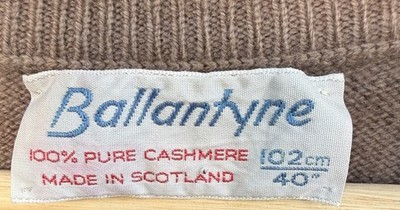 Ballantyne Cashmere V Neck Sweater Geometric Men's 102 CM / 40