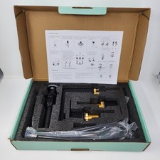 8" Widespread Double-Handle Bathroom Faucet with Pop-Up Drain in Matte Black