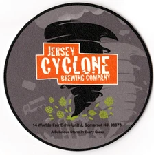 Jersey Cyclone Brewing Co Beer Coaster Somerset NJ