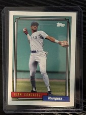 1992 Topps - Juan González #27 Texas Rangers