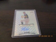 mitch keller rookie auto leaf draft 2017 silver wave