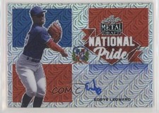 2021 Leaf Metal Draft National Pride Silver Mojo Eddys Leonard #NP-EL1 Auto 0c3e