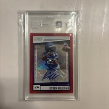 Kyren Williams 2022 Panini Score #332 Red Zone Auto Rookie RC 20/20 TAG Mint 9