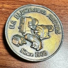 U.S. Electrical Motors Since 1908 Motors Varidrives-Syncrogears 1979 Belt Buckle