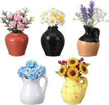 5 Pcs Cute Fridge Magnets, Mini Vase Magnets for Fridge Tiny Vase Fridge Magnets