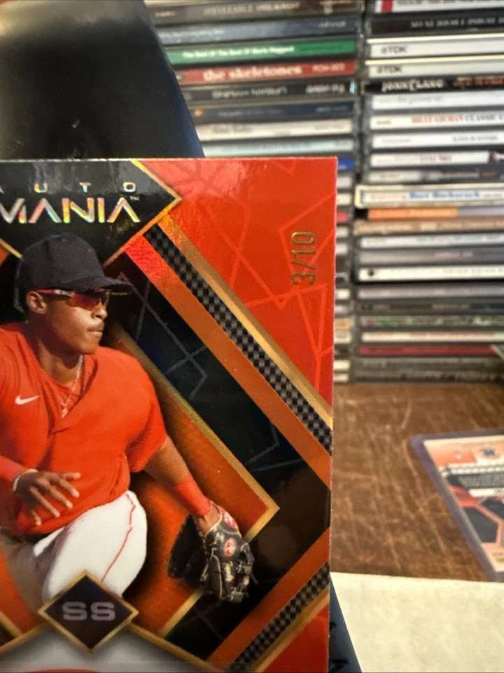 2023 Wild Card Auto Mania - Square Jeter Downs #AM-D33  Orange Rainbow /10 - Image 3 of 3