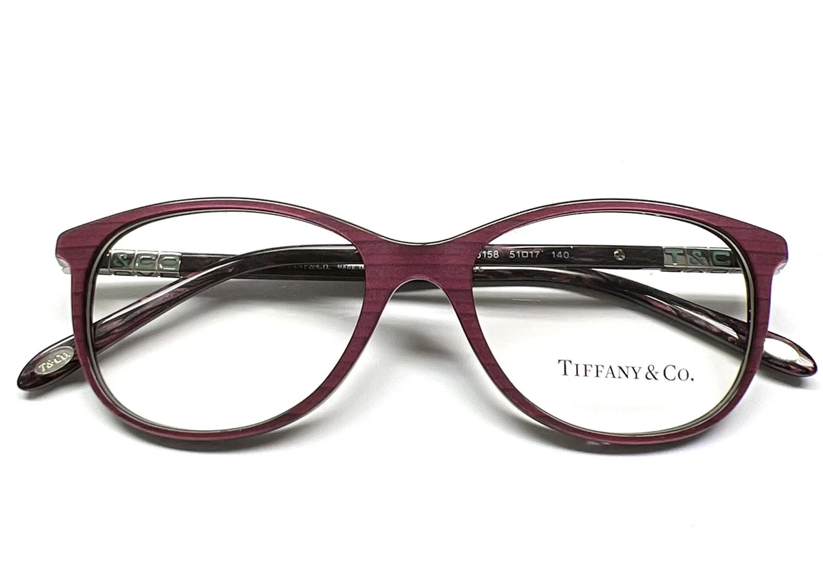 Tiffany & Co. Women\'s Deep Purple Rectangular Glasses Tiffany & Co. Women Purple Eyeglass Frames for sale | eBay main image 2