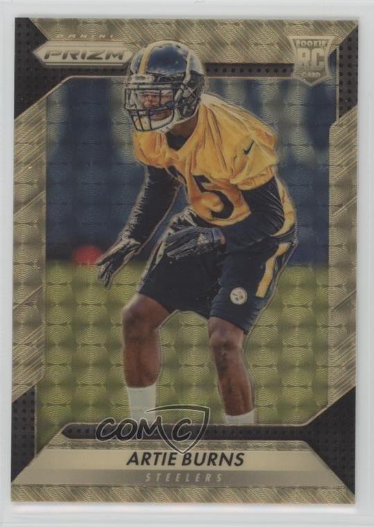 Artie Burns Panini Prizm #205 Gold Vinyl