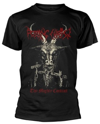 Rotting Christ Thy Mighty Contract schwarzes T-Shirt NEU OFFIZIELL