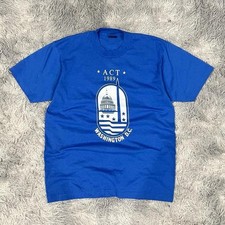 Vintage Washington DC T-Shirt Single Stitch USA Made DC Tee Act 1989 Size Large