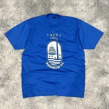 Vintage Washington DC Shirt Act 1989 Size Large Single Stitch