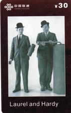 China tolle schöne Telefonkarte - Dick und Doof oder Stan & Ollie Komikerduo/21