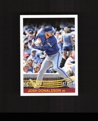 2018 Donruss #268 Josh Donaldson Baseball Card Toronto Blue Jays