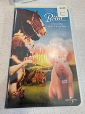 BABE VHS, 1998 Clamshell Case, Universal Watermarks New Sealed Rare Variant