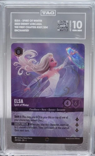 TAG 10 Elsa - Spirit of Winter (Enchanted) 207/204 The First Chapter Holo