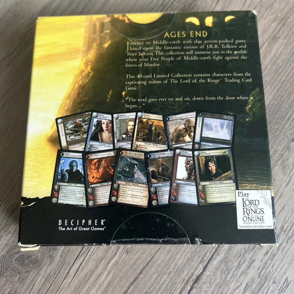 Ages End Lord Of The Rings Box Sealed 40 Card Set Decipher NIB - Image 3 of 4