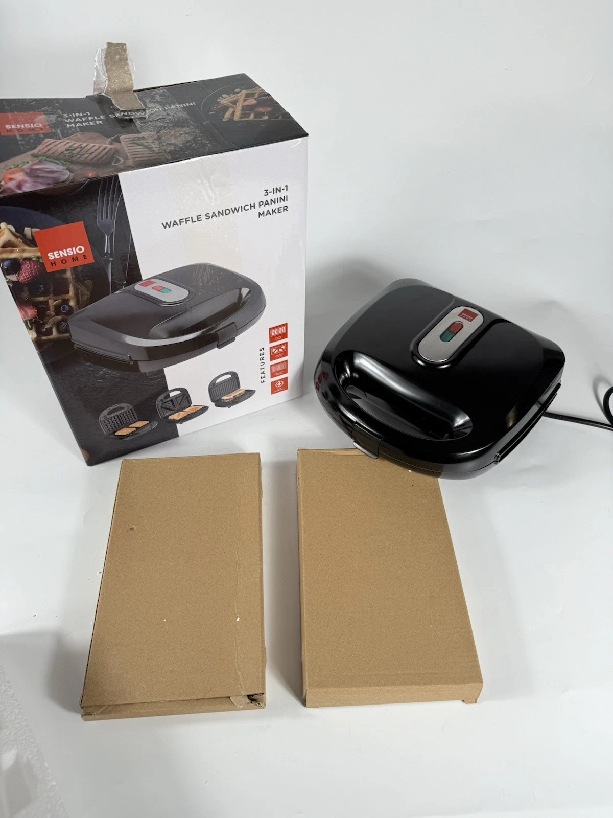 Sensio Home Multi Functional Deep Fill Sandwich Maker Panini Waffle Maker Grill
