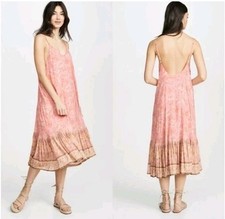 Spell & The Gypsy Seashell Strappy Midi Dress Coral Size XL NWT RARE