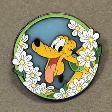 Disney 2025 Loungefly Disney Dogs Floral Portrait Pluto Blind Box Mystery Pin