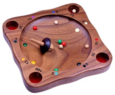 Tiroler Roulette – Holz-Kreiselspiel für 2 oder mehr Spieler - Bild 1 von 4