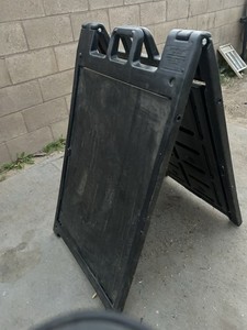 Plasticade Signicade Black Plastic A-Frame Sign Stand