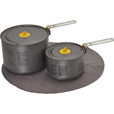 Sea to Summit Frontier Ultralight Two Pot Set for Camping (1.3L Pot, 3L, Cloth)