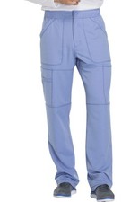 Dickies Dynamix Men Scrubs Pant Zip Fly Cargo DK110S, S Short, Ciel Blue