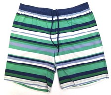 Men's Swimwear Stretch Short Kirkland Signature Comfort Pocket Regular Stripped
