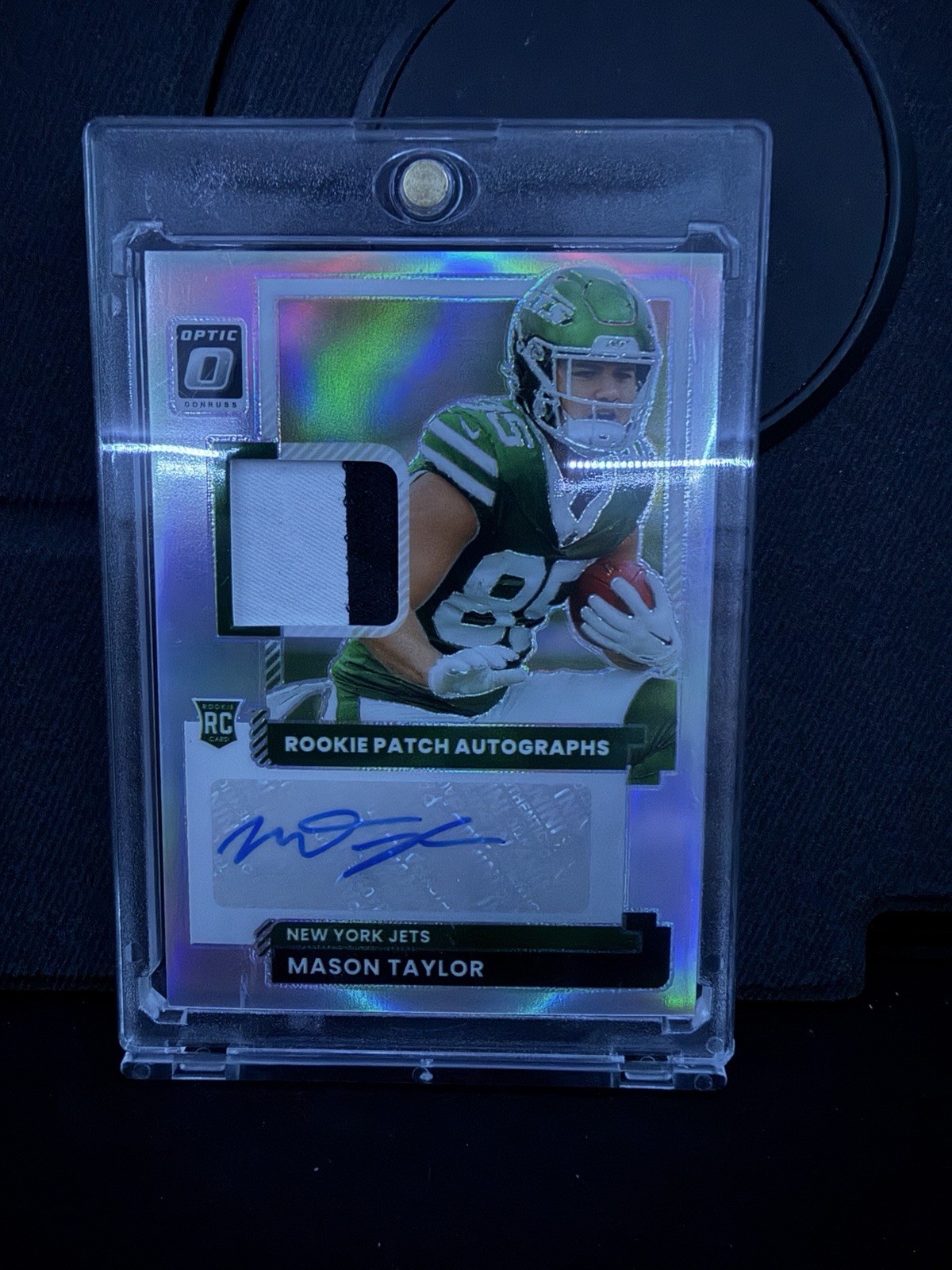 2025 Donruss Optic | Mason Taylor | Rookie Patch Auto Silver /35 No. RPA-MTR