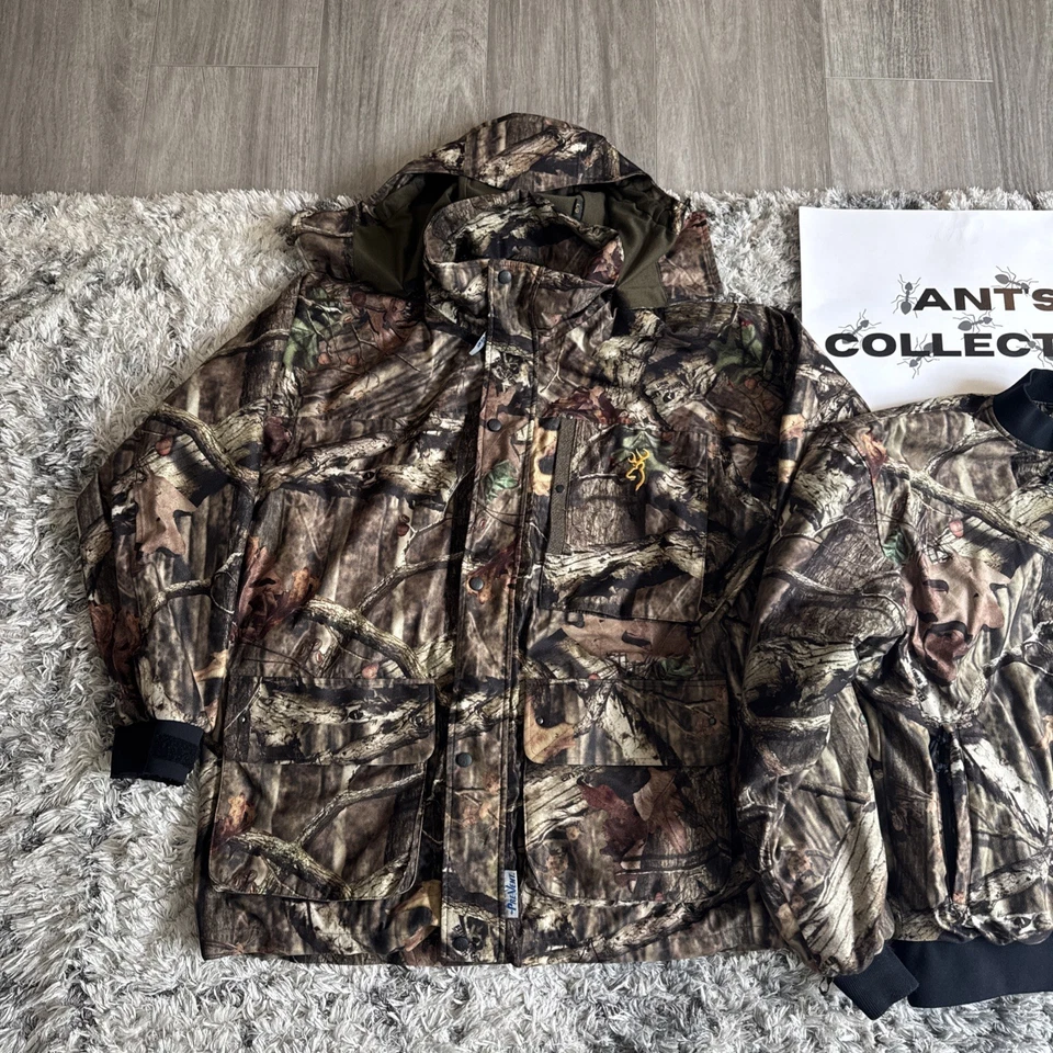  Browning Hunting Realtree Camo Full Zip-Up Layered XPO Jacket Pre-Vent Men's L - Image 2 of 4