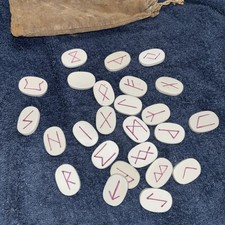Medieval Renaissance Fair Pouch of Fortune Teller 25 Stones 